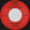 Kev E Kev & AKB 7" repress single side A label - Listen to the man